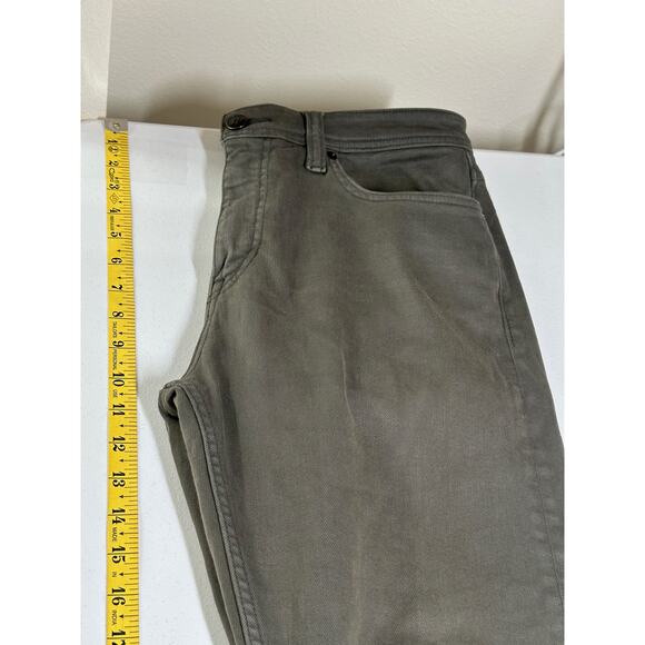 Revtown Jeans Mens 33x30 Olive Green Sharp Decade Denim Slim Straight Stretch - Picture 11 of 12
